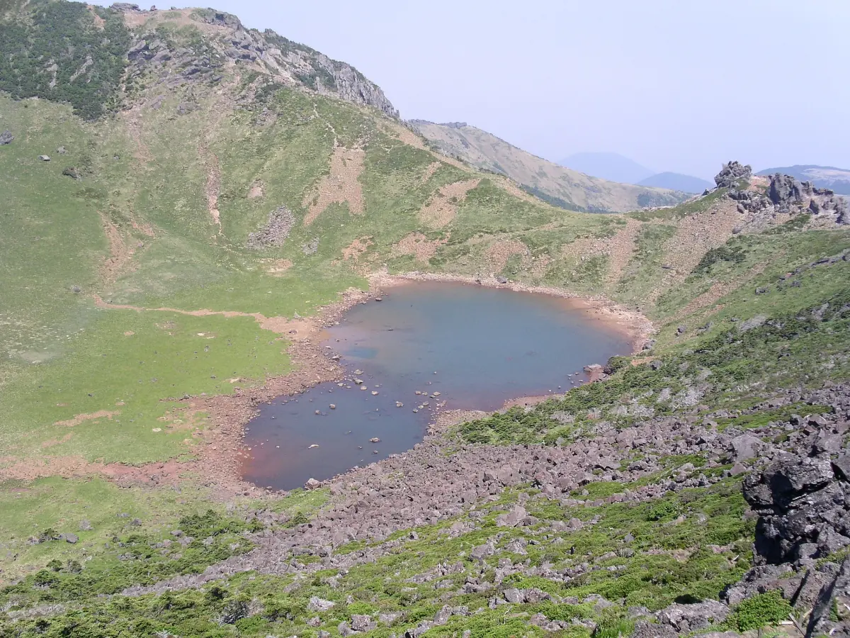 Baengnokdam crater in summer