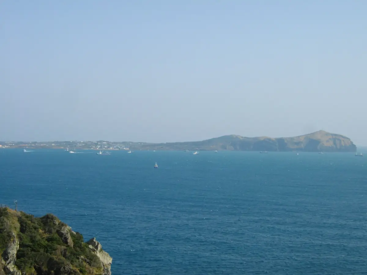 Udo Island seen across the sea